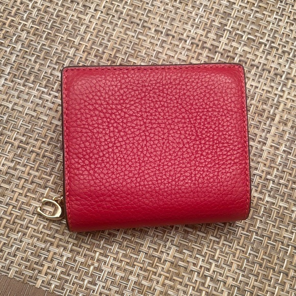 Coach Cherry Red Leather Wallet - Picture 2 of 4